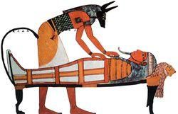 �n mitologia anubis era zeul cu cap de prin a lui osiris, anubis devine un supus al acestui zeu;