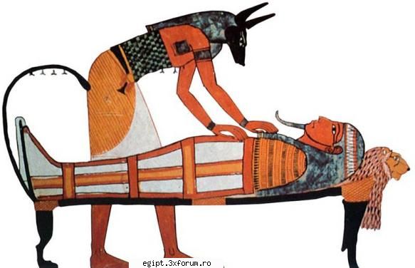 zeul anubis este mitic al şi al �n imagine el trupul lui sennedjen anubis
