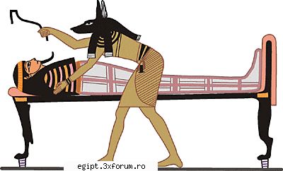 anubis este cel ce oficiaza ritul gurii