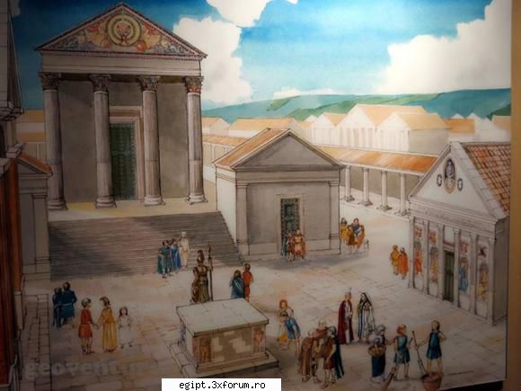 Imperiul Roman - emplul zeitei Minerva-reconstituire - Civilizatii si culturi marcante