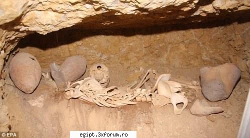 o serie de morminte recent in apropierea marilor piramide egiptene confirma ipoteza conform careia
