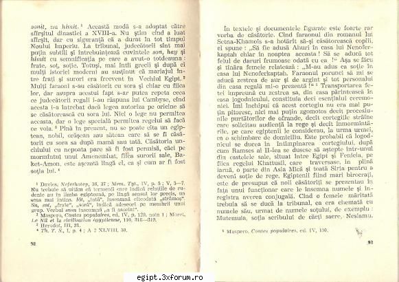 a patra pagina. casatoria la egipteni
