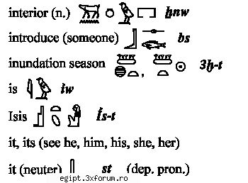 dictionar englez egiptean part 2 - silently - Arta faraonilor