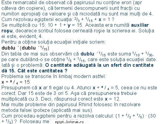 sisteme de calcul in egiptul antic - silently - Arta faraonilor